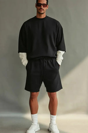 Short Heavy Cotton - BLACK