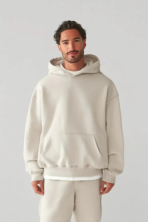 Hoodie Drop Shoulder Blank - SAND