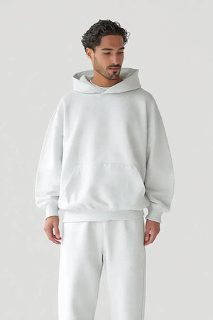 Hoodie Drop Shoulder Blank - OAT GRAY