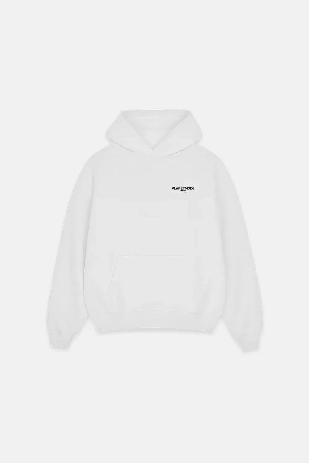 Hoodie Basics drop shoulder oversized - White