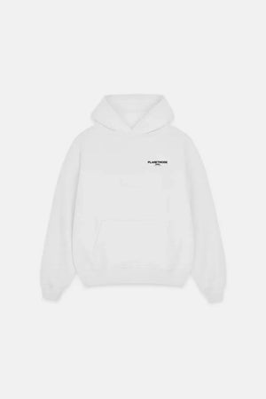 Hoodie Basics drop shoulder oversized - White