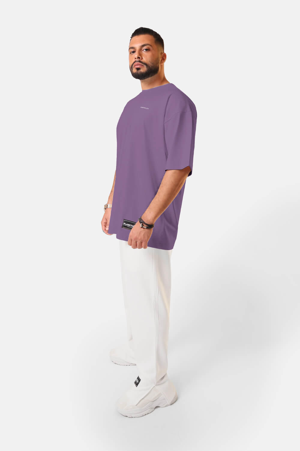 Men 100% Cotton Oversized Tee Shirt S/SS23 Lavendar