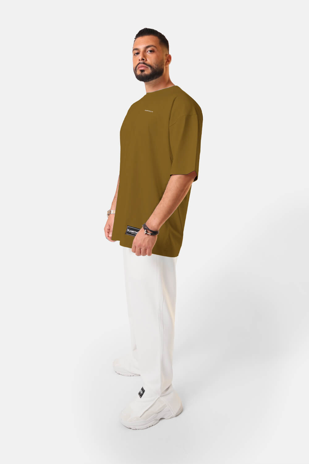 تيشيرت اوفرسايزد 100% قطن S/SS23 موكا