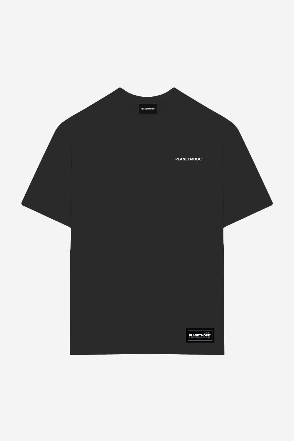 تيشيرت اوفرسايزد 100% قطن S/SS23 اسود