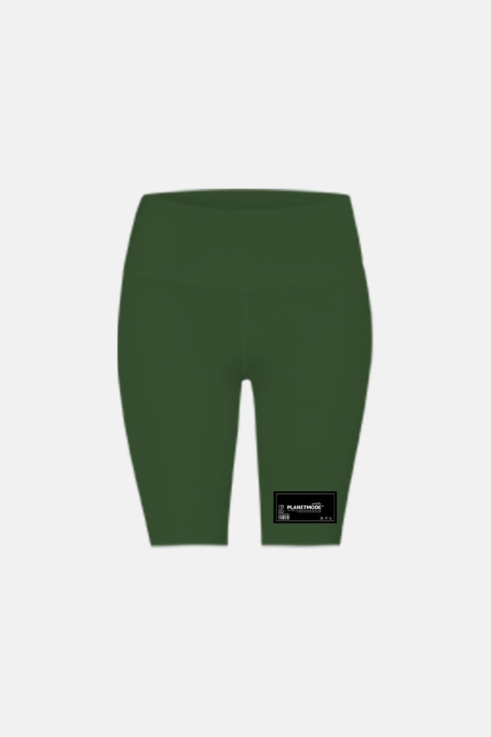 Women High Waist Essentials FW/22 Short Leggings Dark Green
