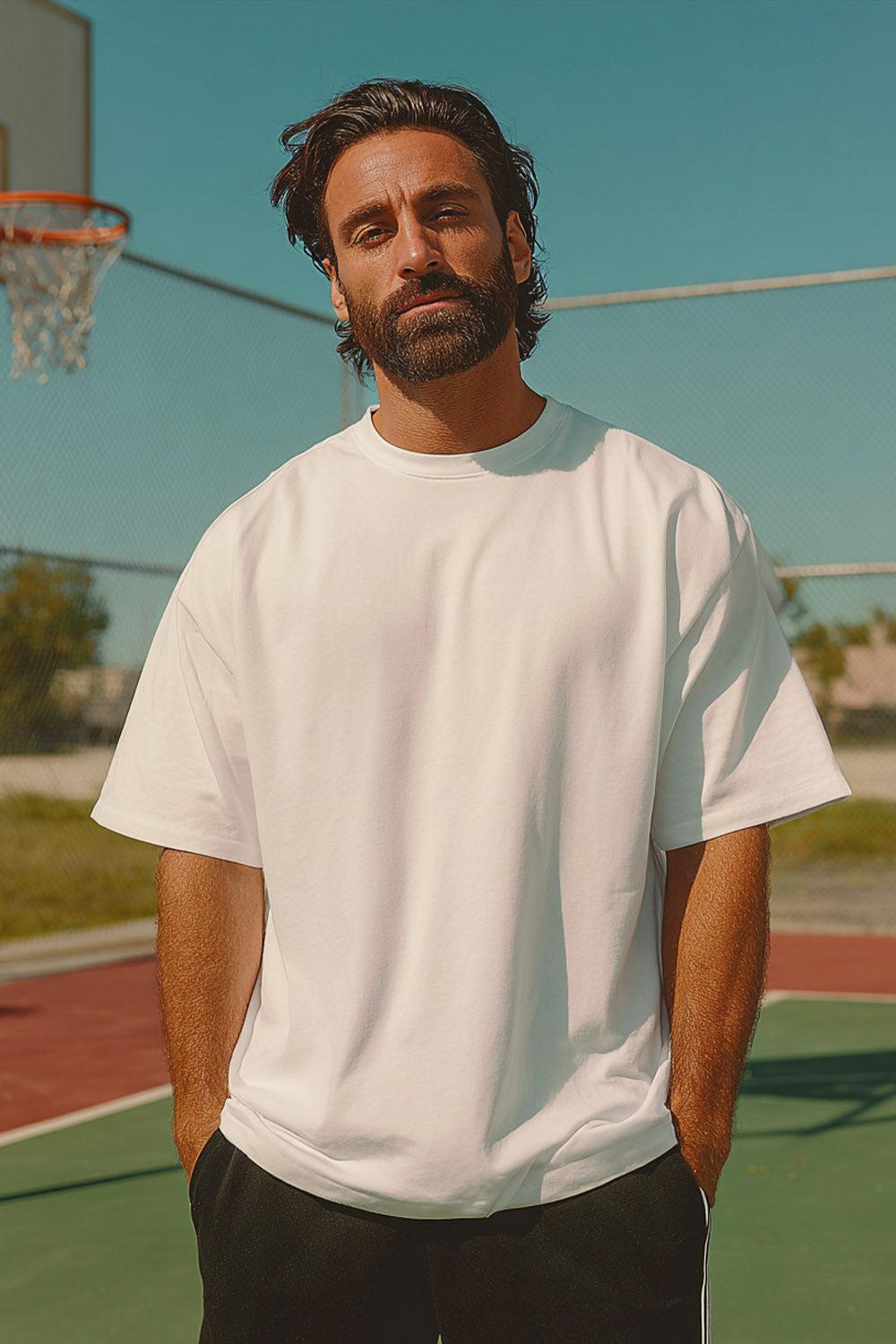 T-Shirt Blank Heavy 100% Cotton - WHITE