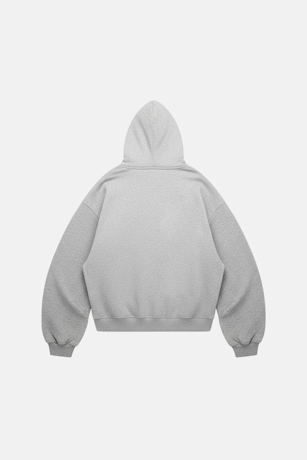 Hoodie Zipper Blank Cloudy - Grey