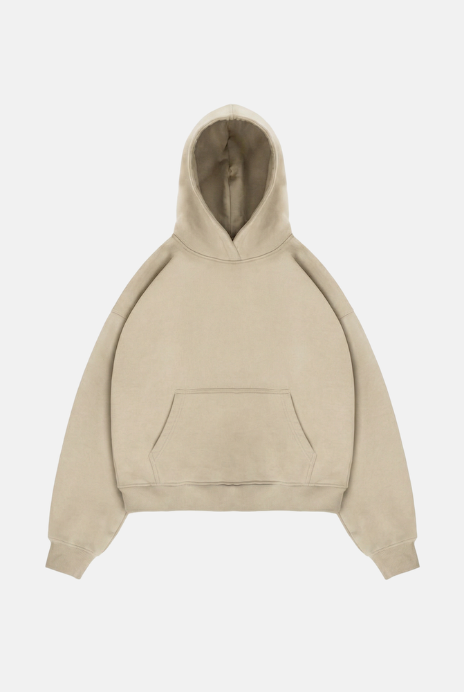 هودي كتف ساقط بلانك - رملي