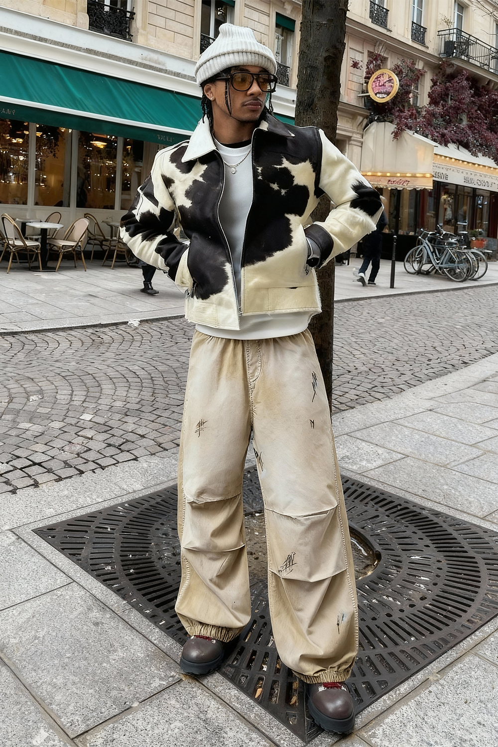 Street Pants Wide - Beige