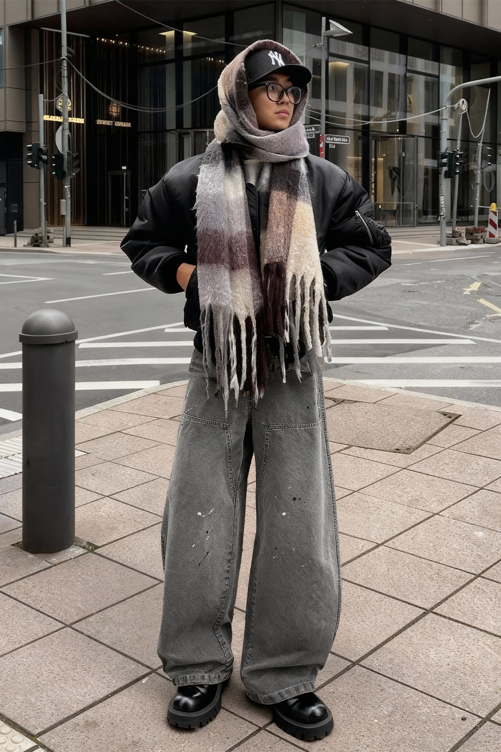 Street Pants Wide - Dark Grey