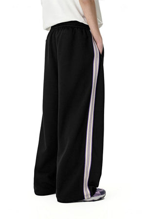 Baggy Pants SS-25 Nine Purple Wide Leg - Black