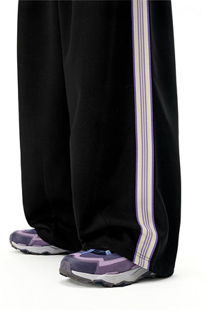 Baggy Pants SS-25 Nine Purple Wide Leg - Black
