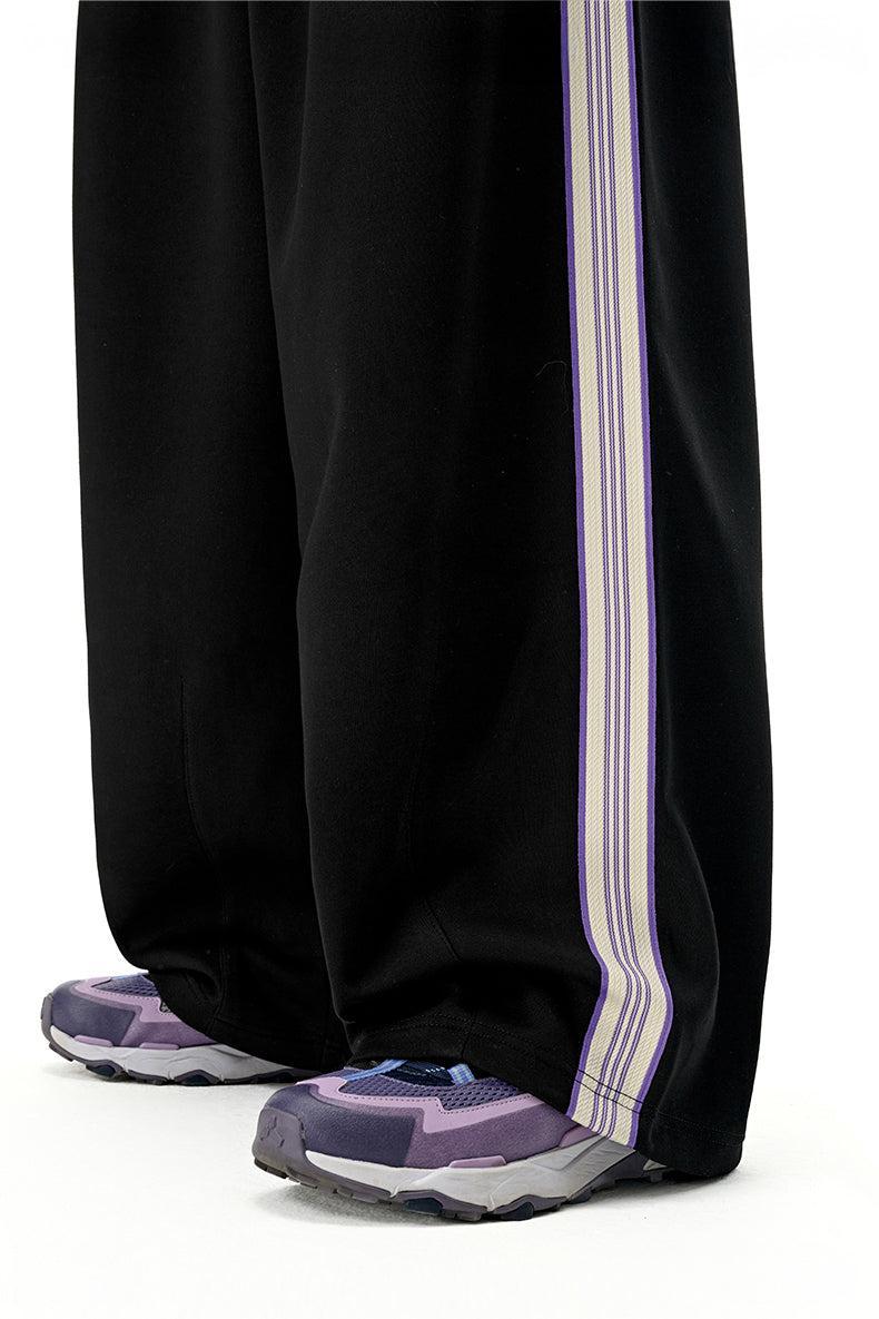 Baggy Pants SS-25 Nine Purple Wide Leg - Black