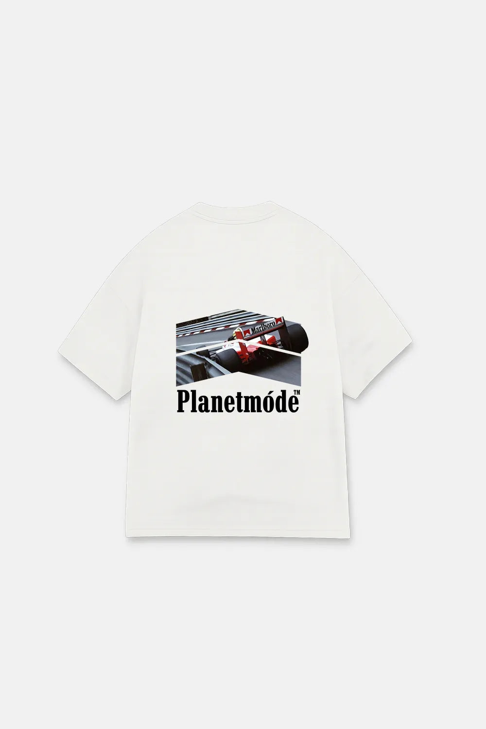 T-Shirt Formula 1 Oversized Drop Shoulder - White