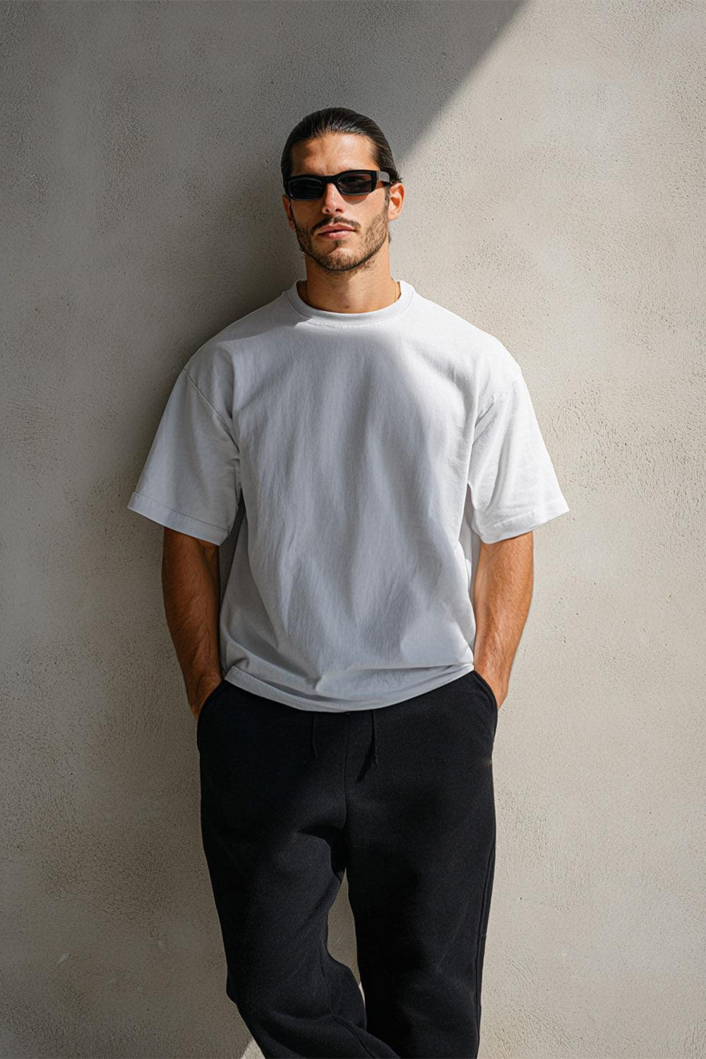 T-Shirt Blank Heavy 100% Cotton - WHITE