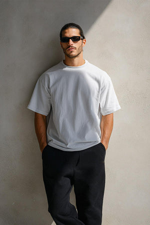 T-Shirt Blank Heavy 100% Cotton - WHITE