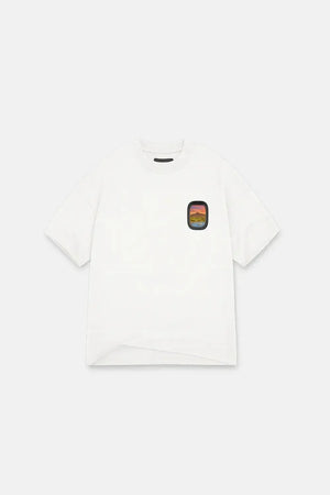 T-Shirt Airplane Marbella Oversized Drop Shoulder - White