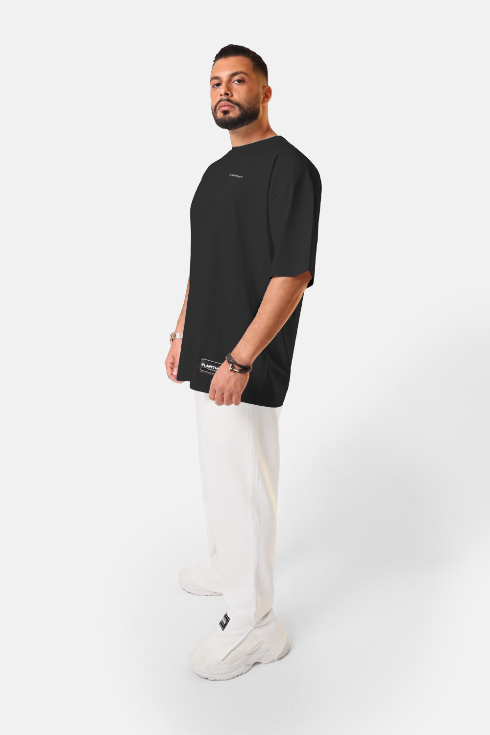 Men 100% Cotton Oversized Tee Shirt S/SS23 Black