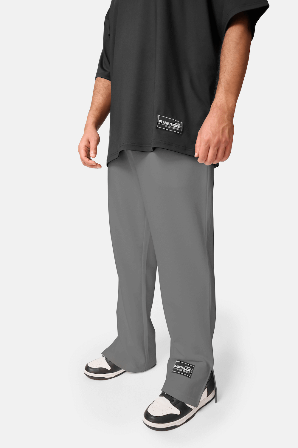 Men Lose Fit Essentials S/SS23 Oversized Pants Dark Gray