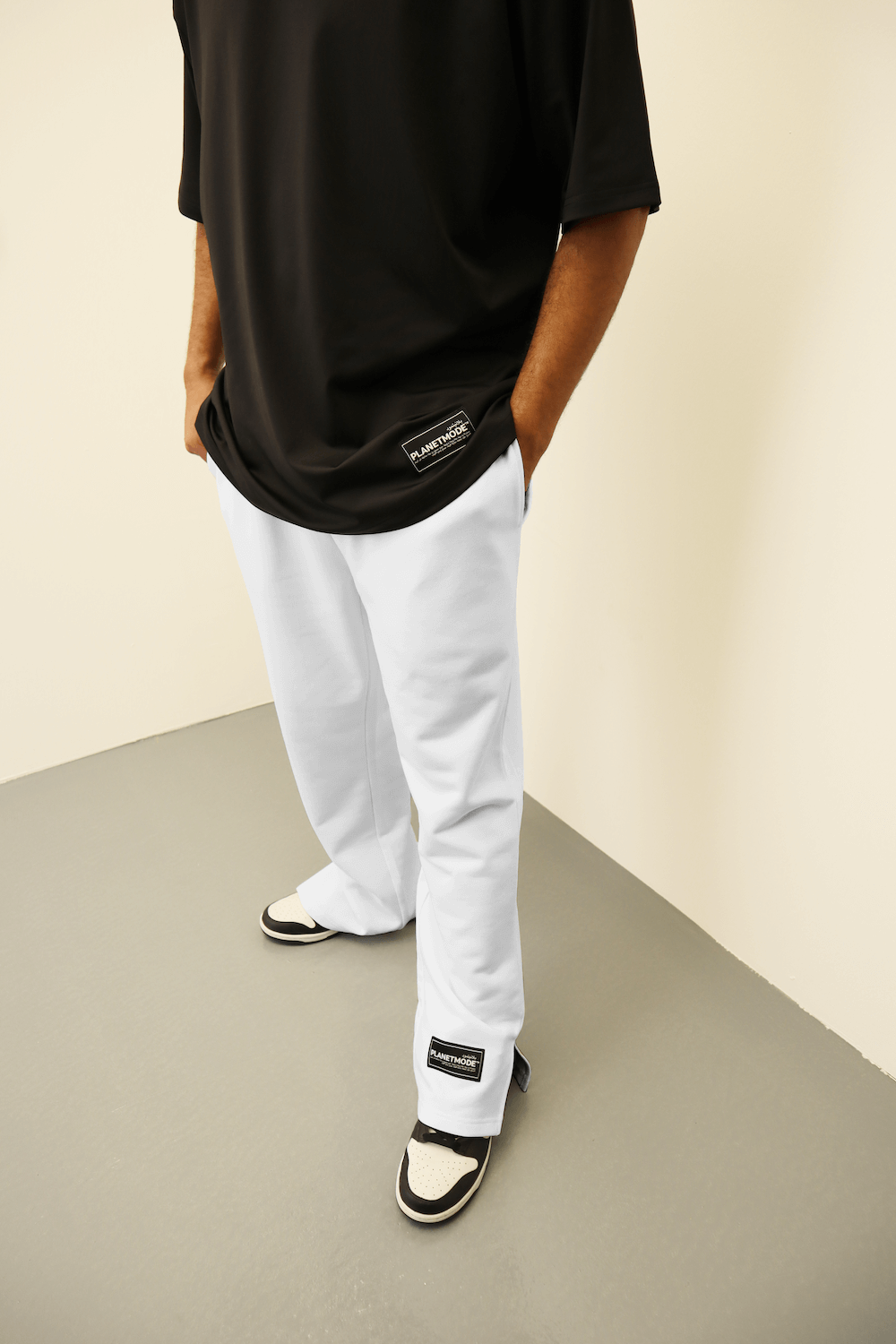 Men Lose Fit Essentials S/SS23 Oversized Pants White