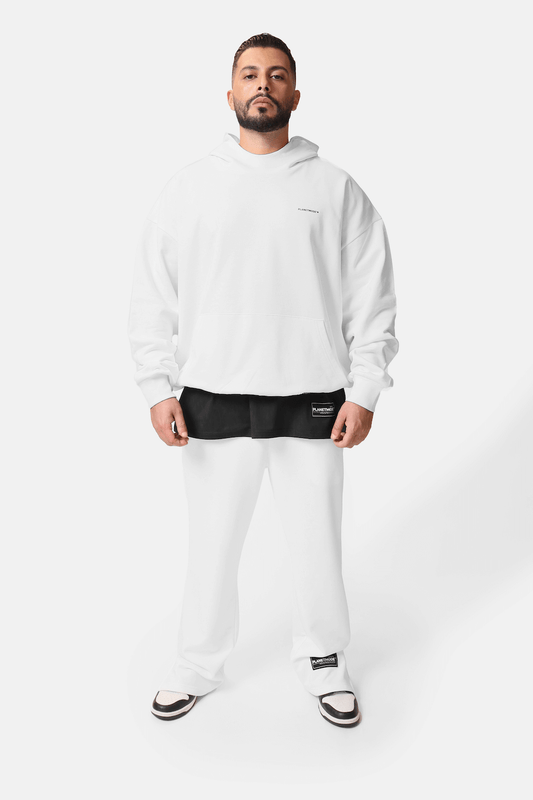 Men Oversized Ghost Hoodie Sustainable White