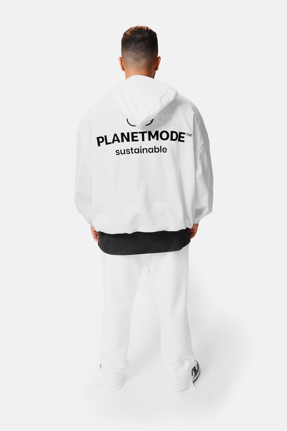 Men Oversized Ghost Hoodie Sustainable White