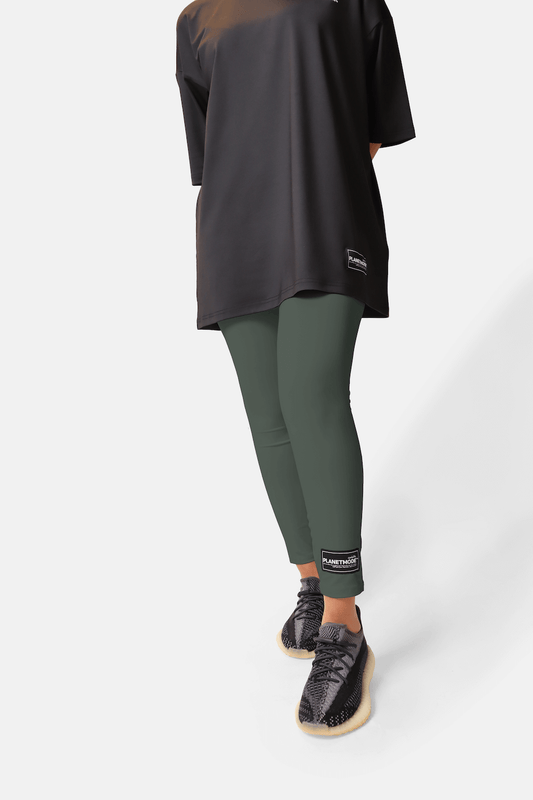 Women High Waist Essentials FW/22 Long Leggings Army Green
