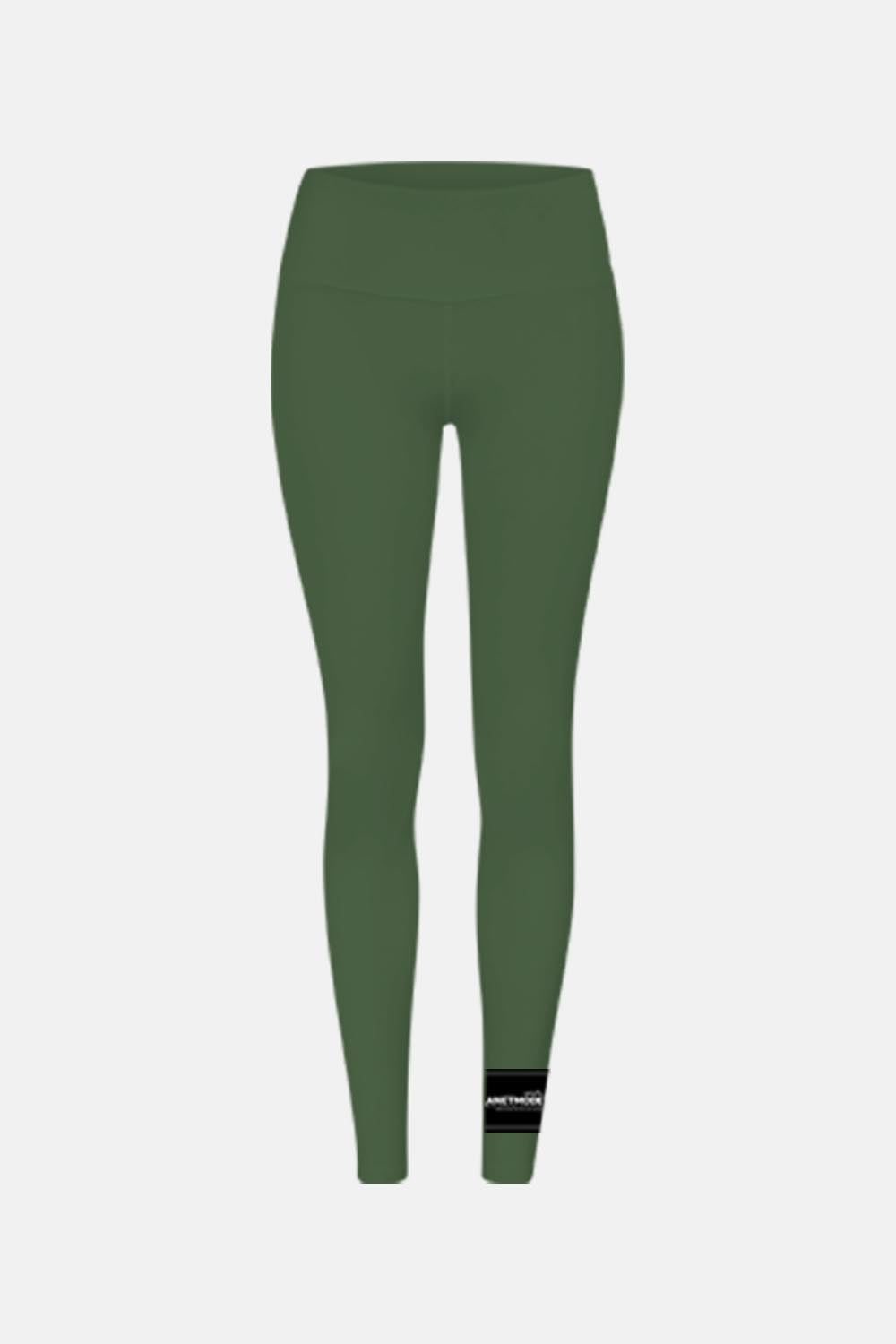 Women High Waist Essentials FW/22 Long Leggings Dark Green