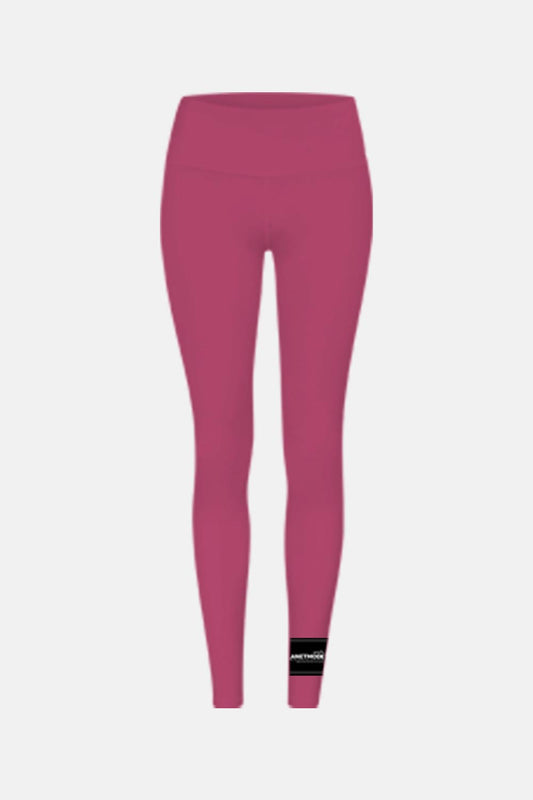 Women High Waist Essentials FW/22 Long Leggings Pink Gray